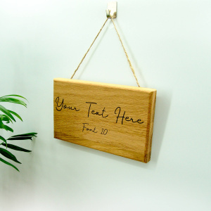  Solid Oak Personalised Sign | 20cm Oiled