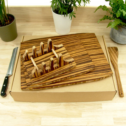 Set of 3 - Signature Life Chopping Board - Tiger Bamboo
