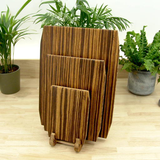 Set of 3 - Signature Life Chopping Board - Tiger Bamboo