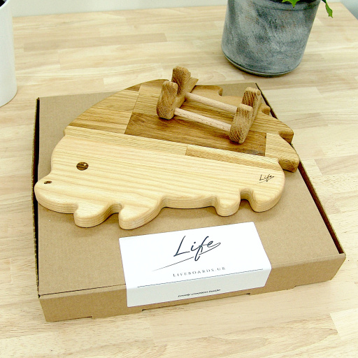 Hedgehog Chopping Board - Oak & Ash