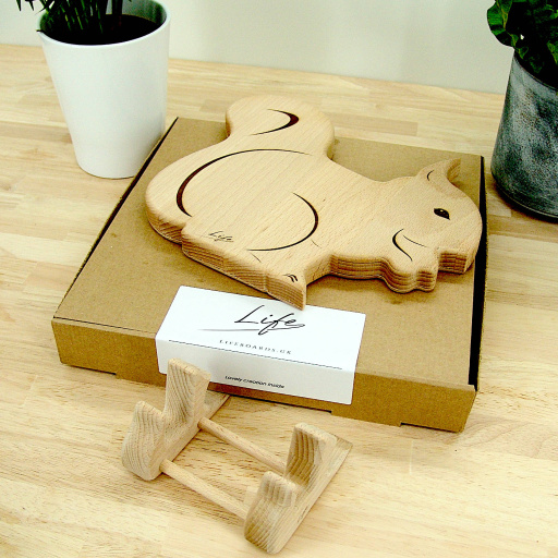 Squirrel Chopping Board - Beech