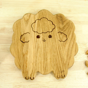 Sheep Chopping Board - Oak