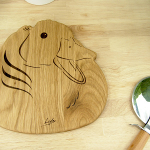 Handmade Oak Duck Chopping Board