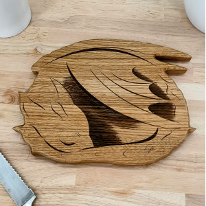 Sleeping Dragon Chopping Board - Oak