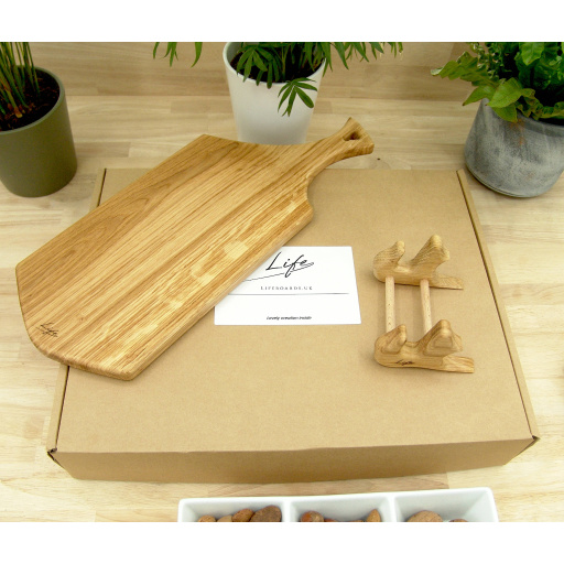 Signature Solid Oak Serving Paddle Board