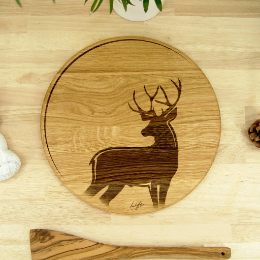 Stag in the Moon Chopping Board