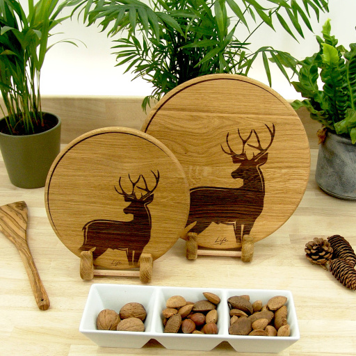 Stag in the Moon Chopping Board