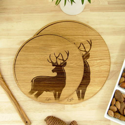 Stag in the Moon Chopping Board