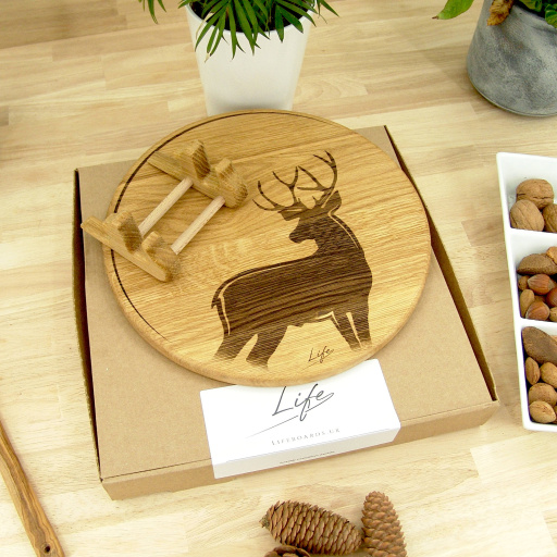 Stag in the Moon Chopping Board