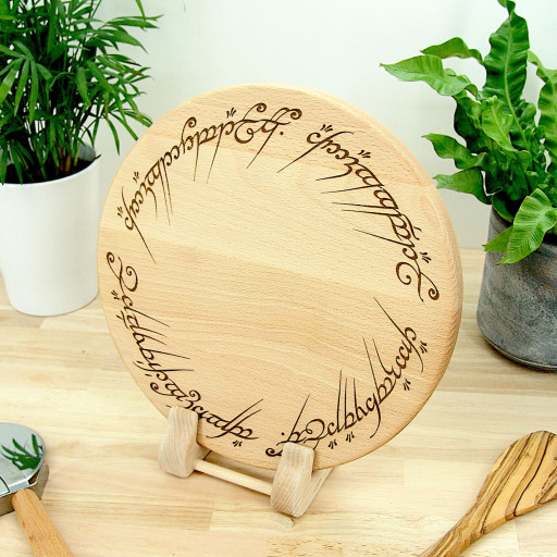 Lord of the Rings Chopping Board Set - Beech - Ring of Power