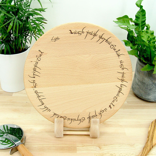Lord of the Rings Chopping Board - Beech Large 30cm - Ring of Power