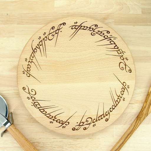 Lord of the Rings Chopping Board Set - Beech - Ring of Power