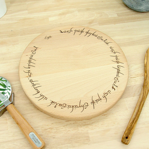 Lord of the Rings Chopping Board Set - Beech - Ring of Power