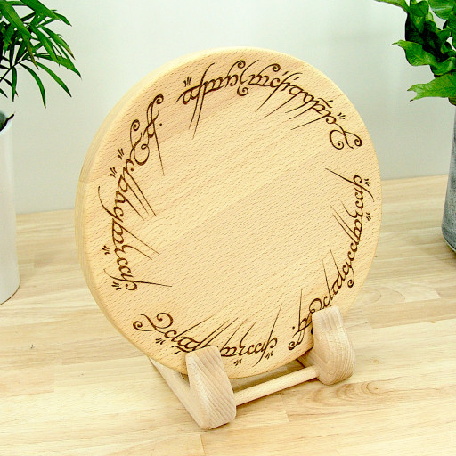 Lord of the Rings Chopping Board Set - Beech - Ring of Power