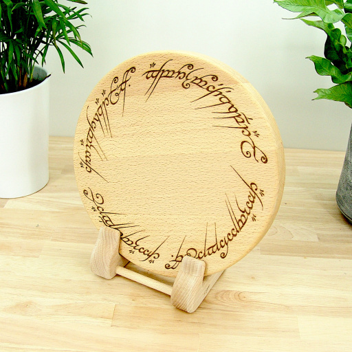 Ring of Power Chopping Board - Beech Medium 23cm - Lord of the Rings Gift 