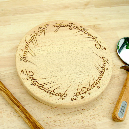 Lord of the Rings Chopping Board Set - Beech - Ring of Power