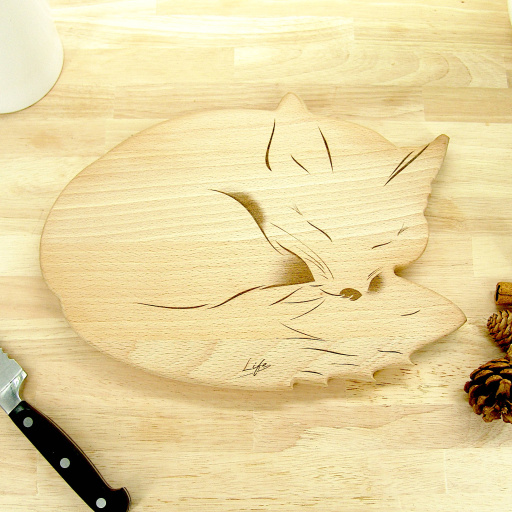 Fox Chopping Board - Beech