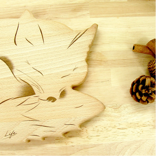 Fox Chopping Board - Beech