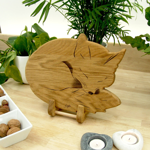 Fox Chopping Board - Oak