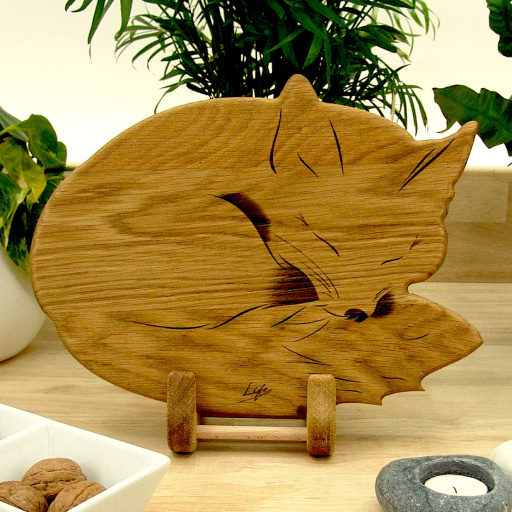 Fox Chopping Board - Oak