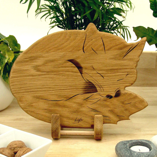 Fox Chopping Board - Oak