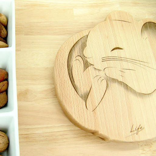 Sleepy Dormouse Chopping Board - Beech