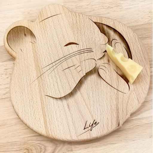 Sleepy Dormouse Chopping Board - Beech