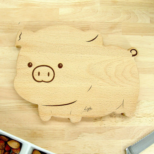Pig Chopping Board Couple Set - Penny and Percy
