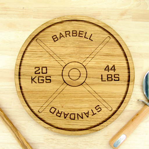 Weight Plate Chopping Board - 20kg Oak