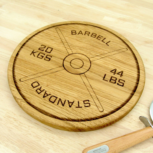 Weight Plate Chopping Board - 20kg Oak