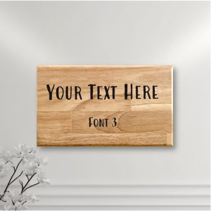 Personalised Sign 20cm - Hardwood
