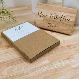 Personalised Sign 20cm - Hardwood