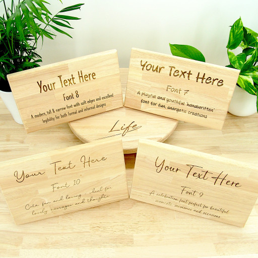 Large Personalised Sign 30cm - Hevea Hardwood, String Hanger