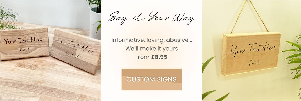 Personalised Wooden Signs